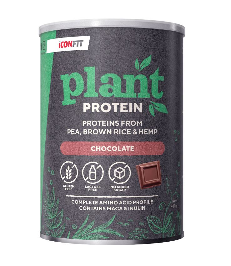 ICONFIT augu proteīns ar šokolādes garšu, 480g