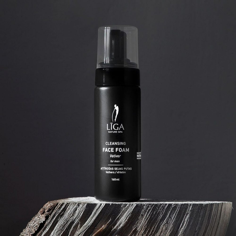 Līga Nature SPA attīrošās sejas putas vīriešiem Vetīvers, 160ml