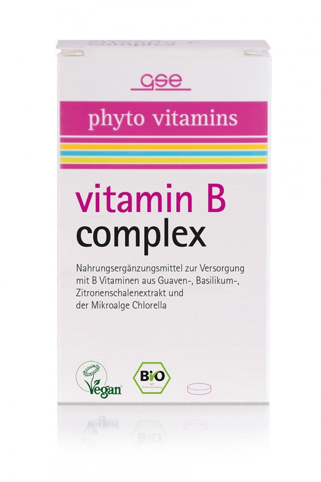 GSE Vertrieb Phyto Vitamins BIO B vitamīnu komplekss, uztura bagātinātājs, 60 tabl.