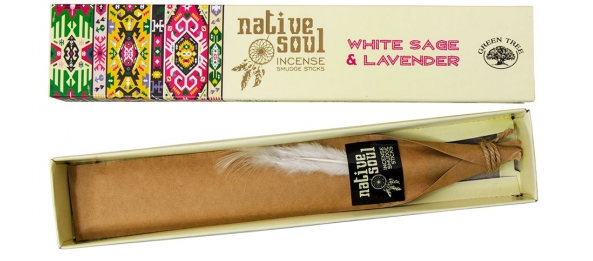 Green Tree Native Soul smaržkociņi "White Sage & Lavender", 15g