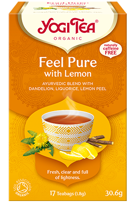 Yogi Tea BIO tēja organisma attīrīšanai ar citronu "Feel Pure with Lemon", 17pac./30,6g