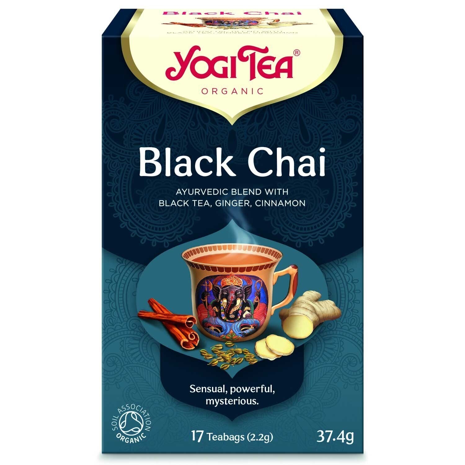 Yogi Tea BIO melnā tēja "Black Chai", 17pac./37,4g