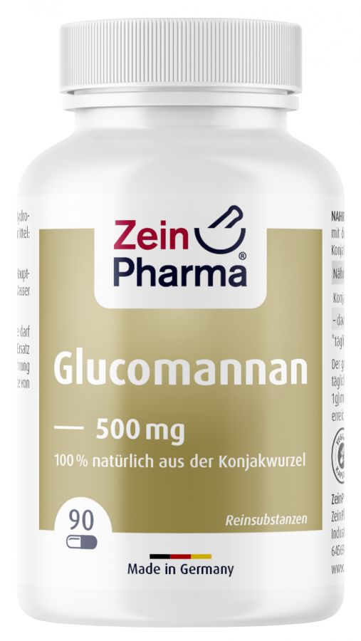 Zein Pharma uztura bagātinātājs svara samazināšanai Glucomannan 500 mg, 90 kaps.