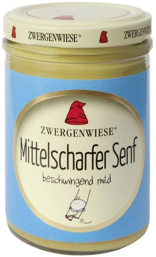 Zwergenwiese BIO sinepes, vidēji asas, 160ml