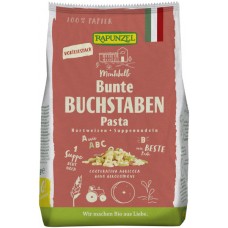 Rapunzel BIO pasta / makaroni zupai Krāsainie burtiņi, 500g