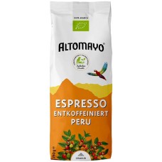 Altomayo BIO maltā kafija bez kofeīna Espresso Peru, 250g