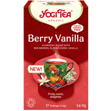 Yogi Tea BIO tēja ar ogām un vaniļu "Berry Vanilla", 17pac./34g