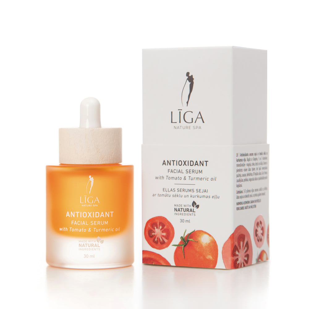 Līga Nature SPA eļļas serums sejai ar tomātu sēklu un kurkumas eļļu, 30ml