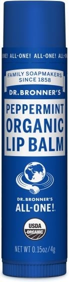 Dr. Bronner`s lūpu balzams ar piparmētru, 4g