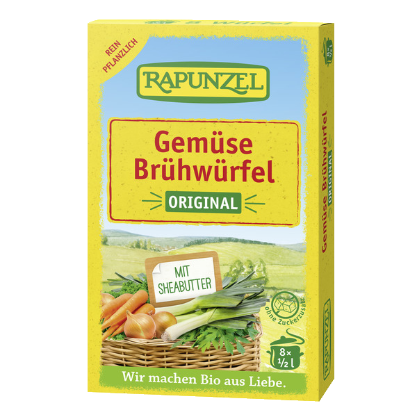 Rapunzel BIO dārzeņu buljona kubiņi "Original", 8 gb. x 0,5l