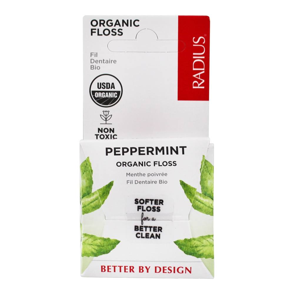 Radius zobu diegs ar piparmētru eļļu kartona iepakojumā, 50m