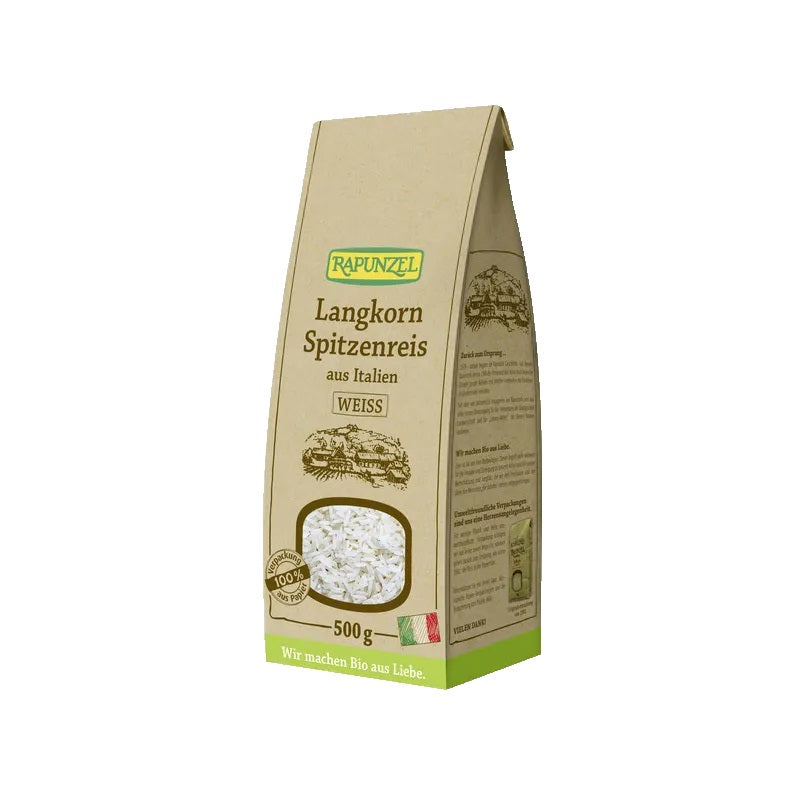 Rapunzel BIO baltie gargraudu rīsi, 500g