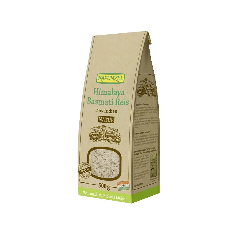 Rapunzel BIO brūnie (pilngraudu) basmati rīsi, 500g