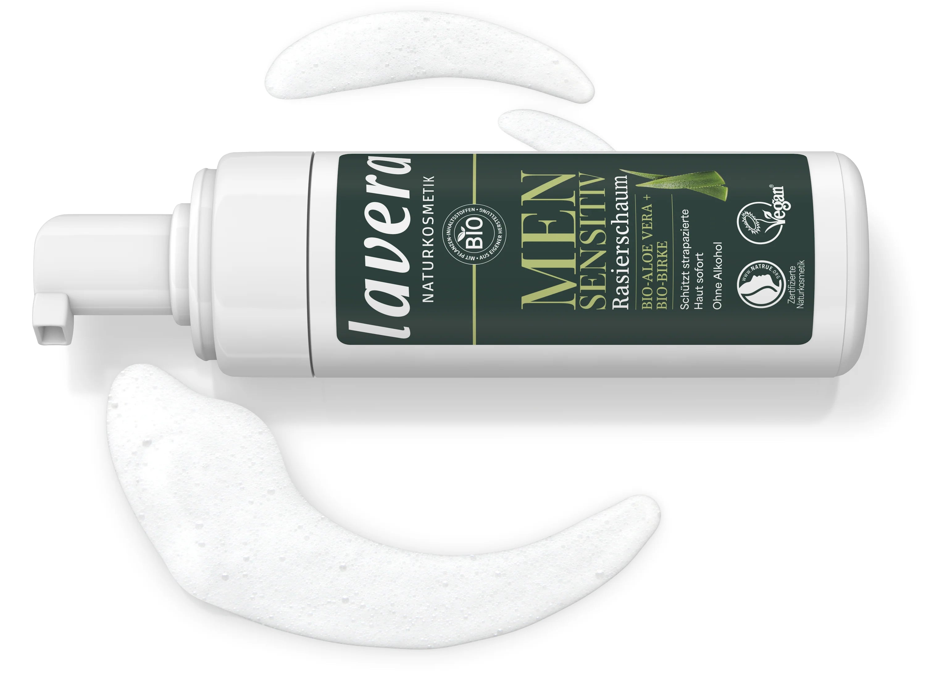Lavera Men Sensitiv skūšanās putas ar organisko alveju un bērzu, 150ml