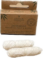 Croll & Denecke dabīgs zobu diegs uzpildei, 2 x 30m