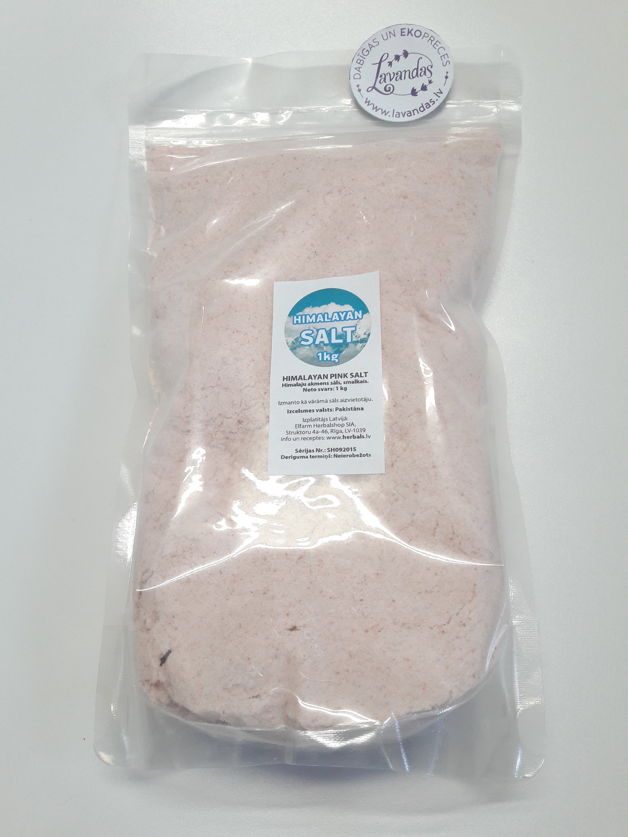 Himalayan Salt Himalaju rozā sāls smalkais, 1kg