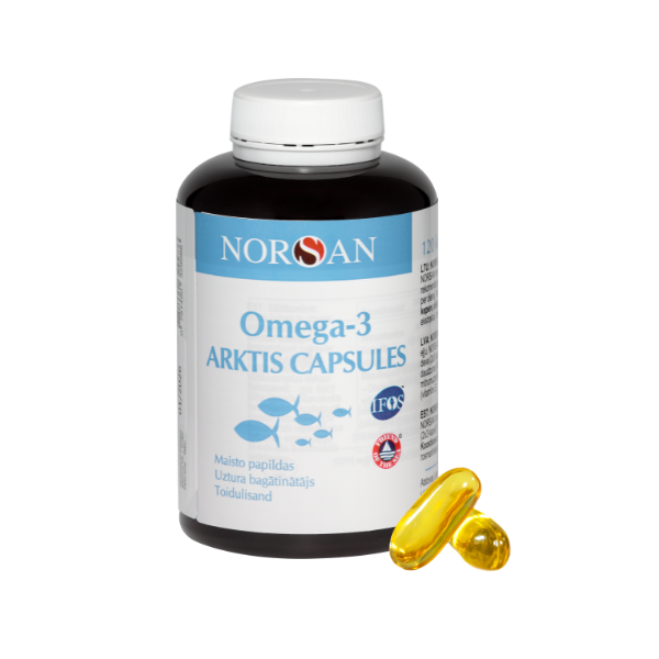 Norsan Omega 3 Arktis kapsulās, 120 kaps.