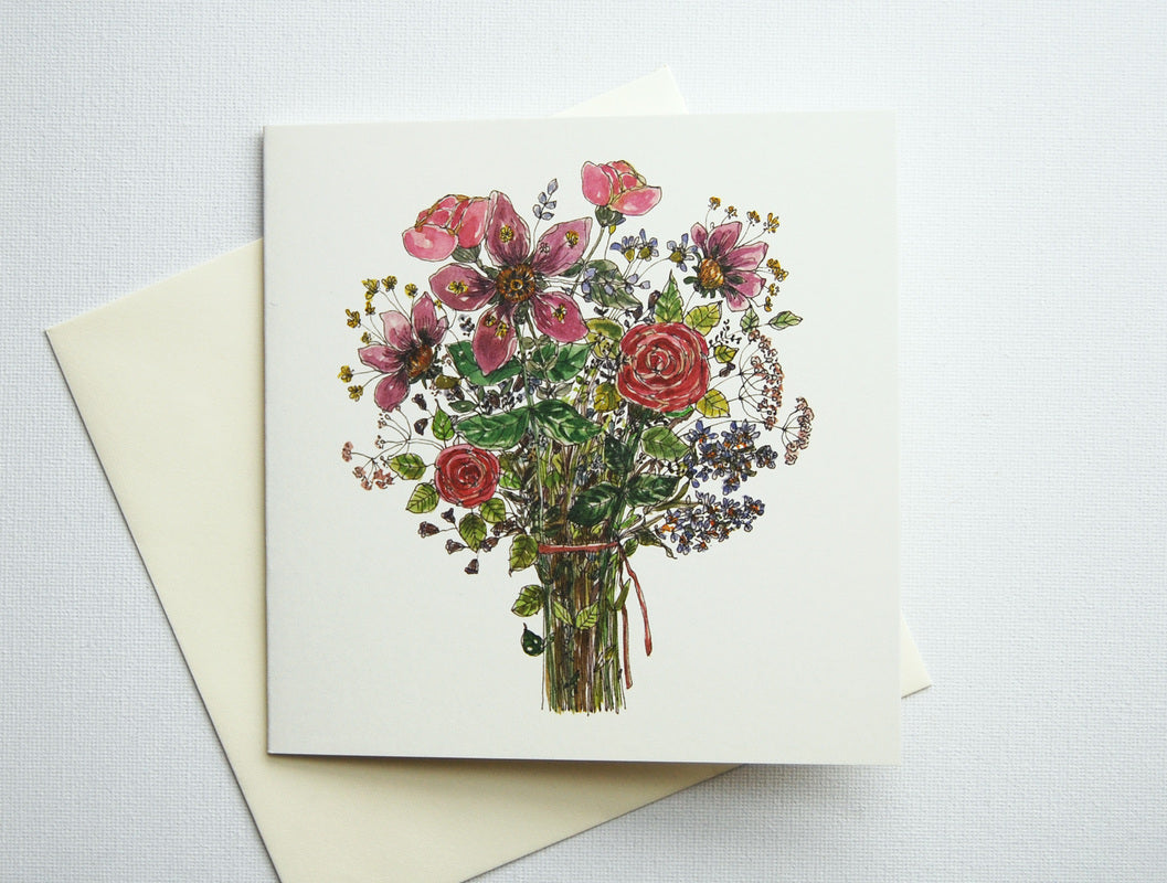 Mydesignpictures atverama kartīte 13*13 cm Flower Bouquet