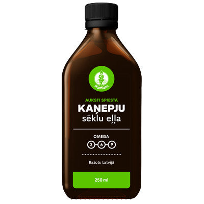 Ramans BIO kaņepju sēklu eļļa, 250ml