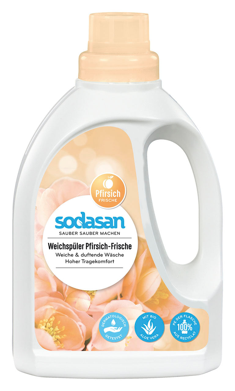 Sodasan veļas mīkstinātājs ar persiku aromātu, 750ml