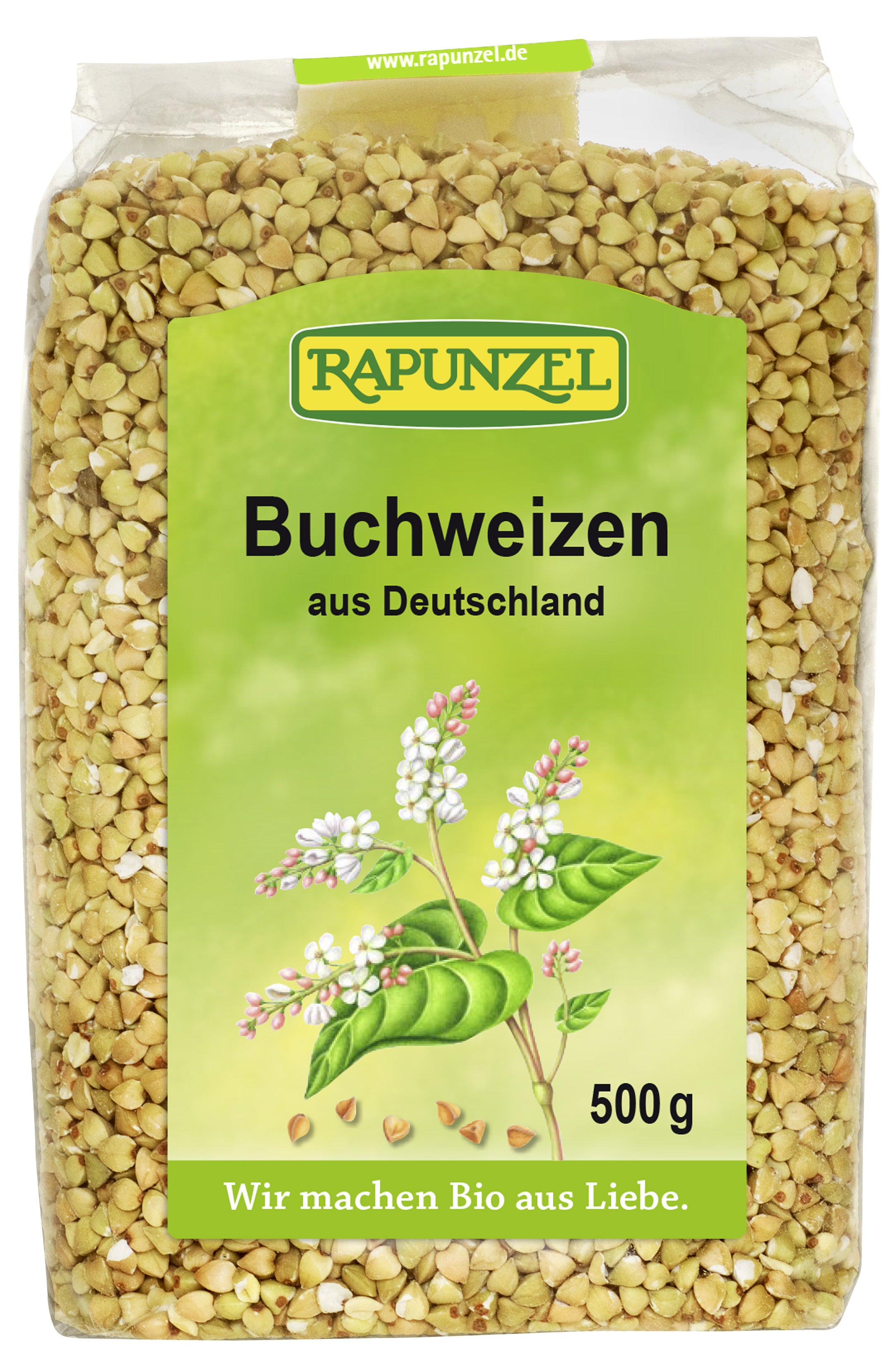 Rapunzel BIO griķi zaļie (neapgrauzdēti), 500g
