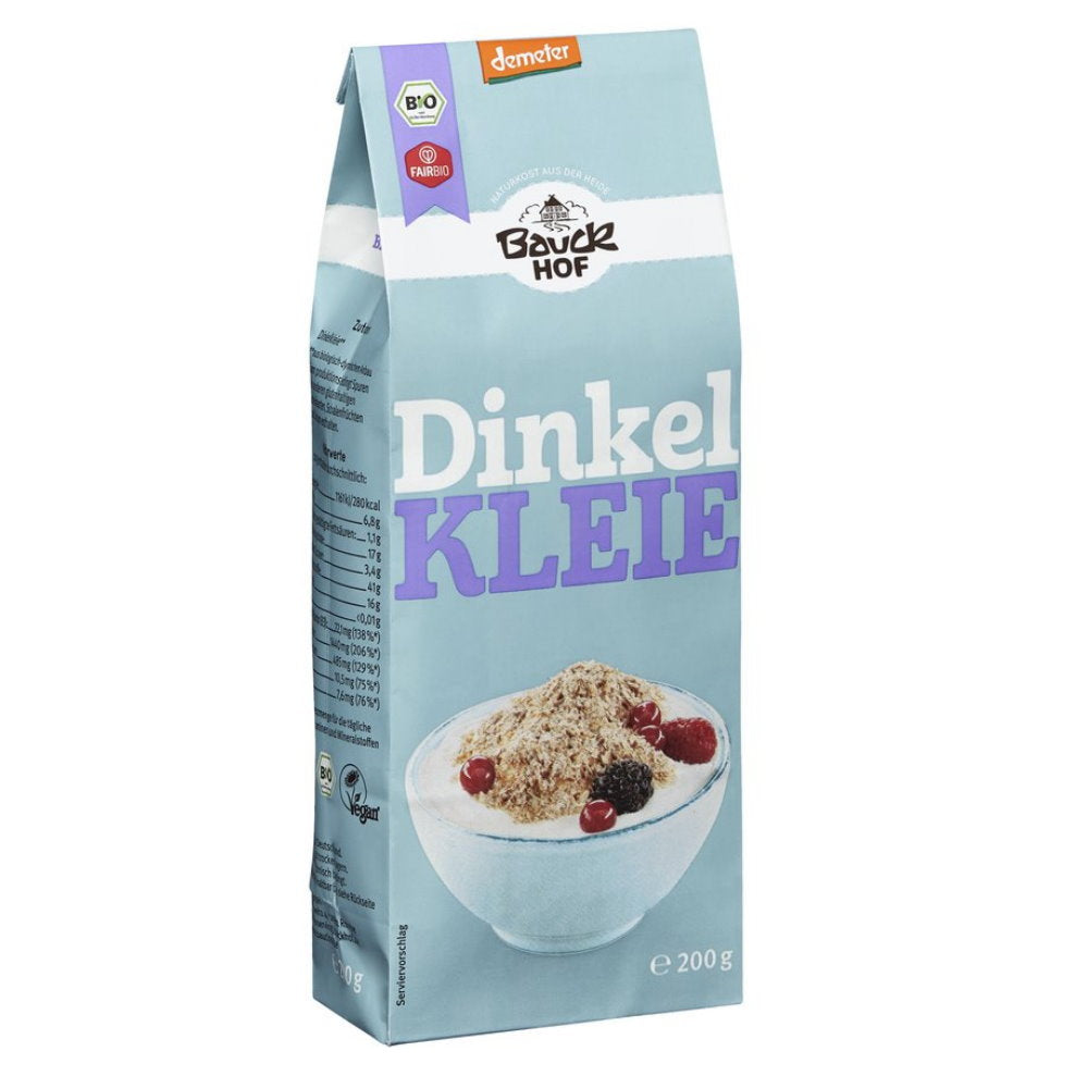 Bauckhof BIO plēkšņu kviešu (speltas) klijas, 250g