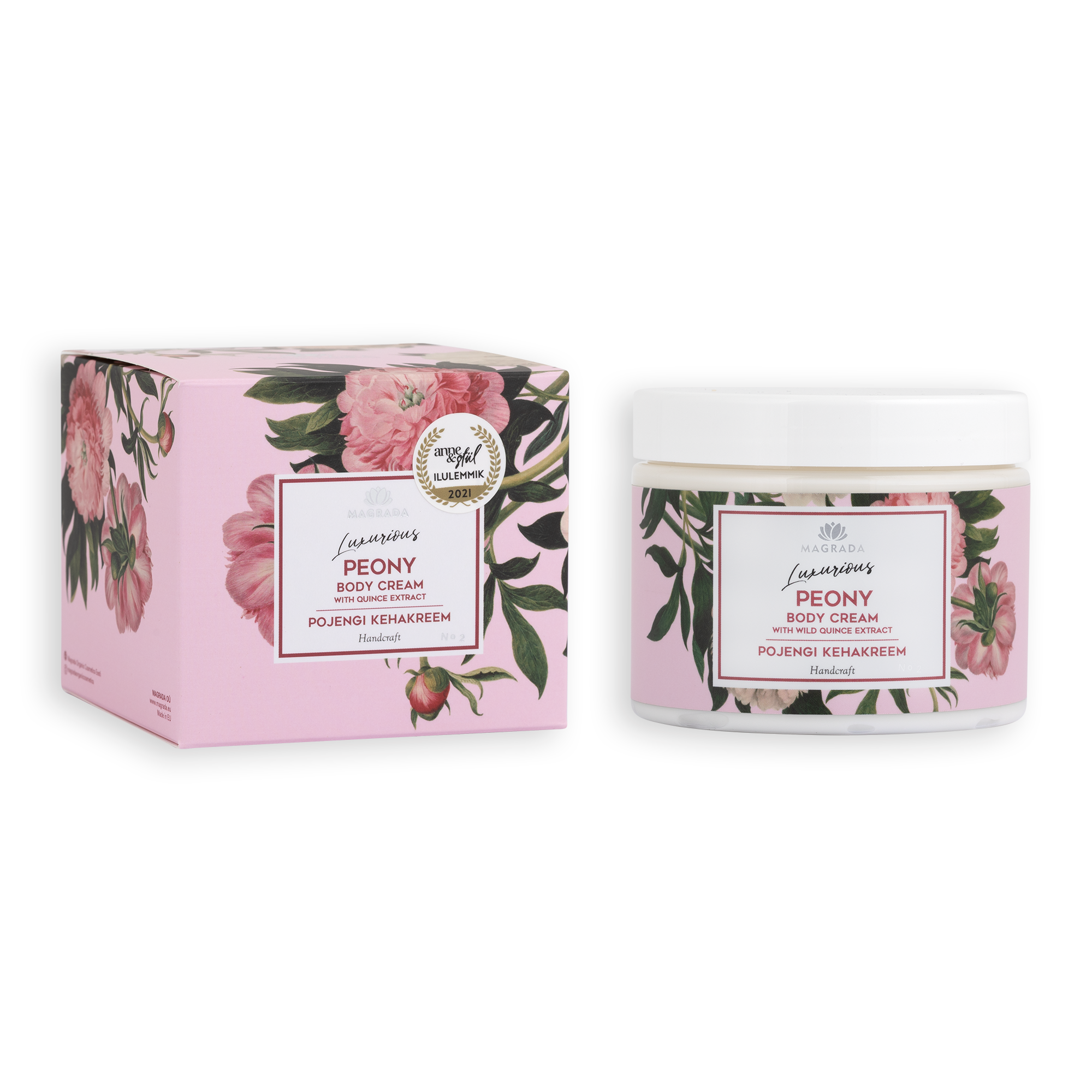 Magrada Luxurious Peony ķermeņa krēms ar peonijas un cidonijas ekstraktu, 350ml