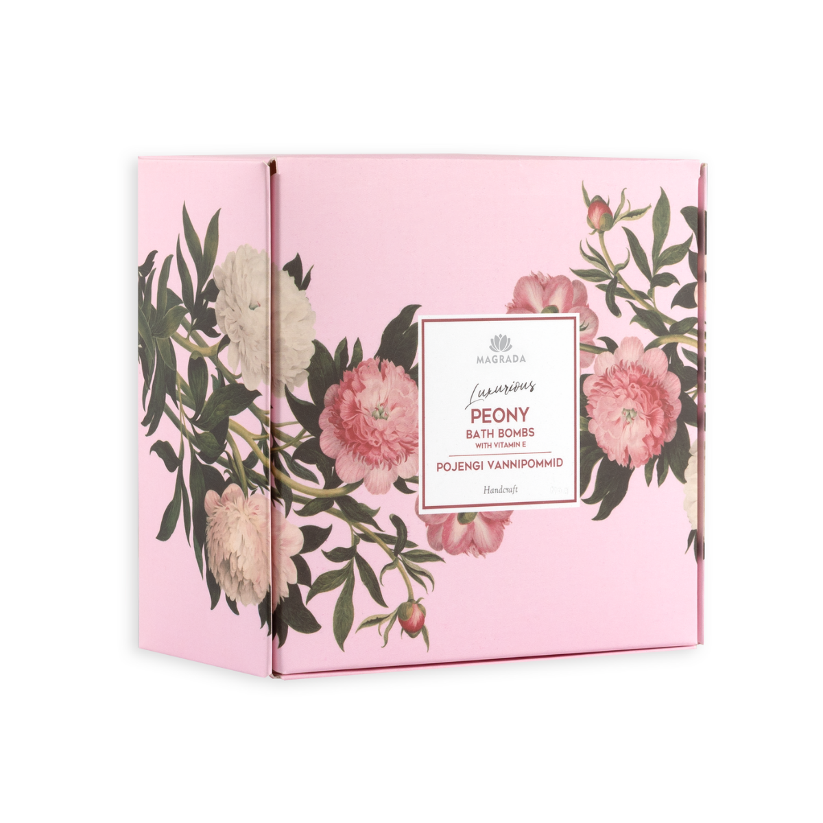 Magrada Luxurious Peony vannas bumbu komplekts ar peoniju aromātu un E vitamīnu, 4gb.