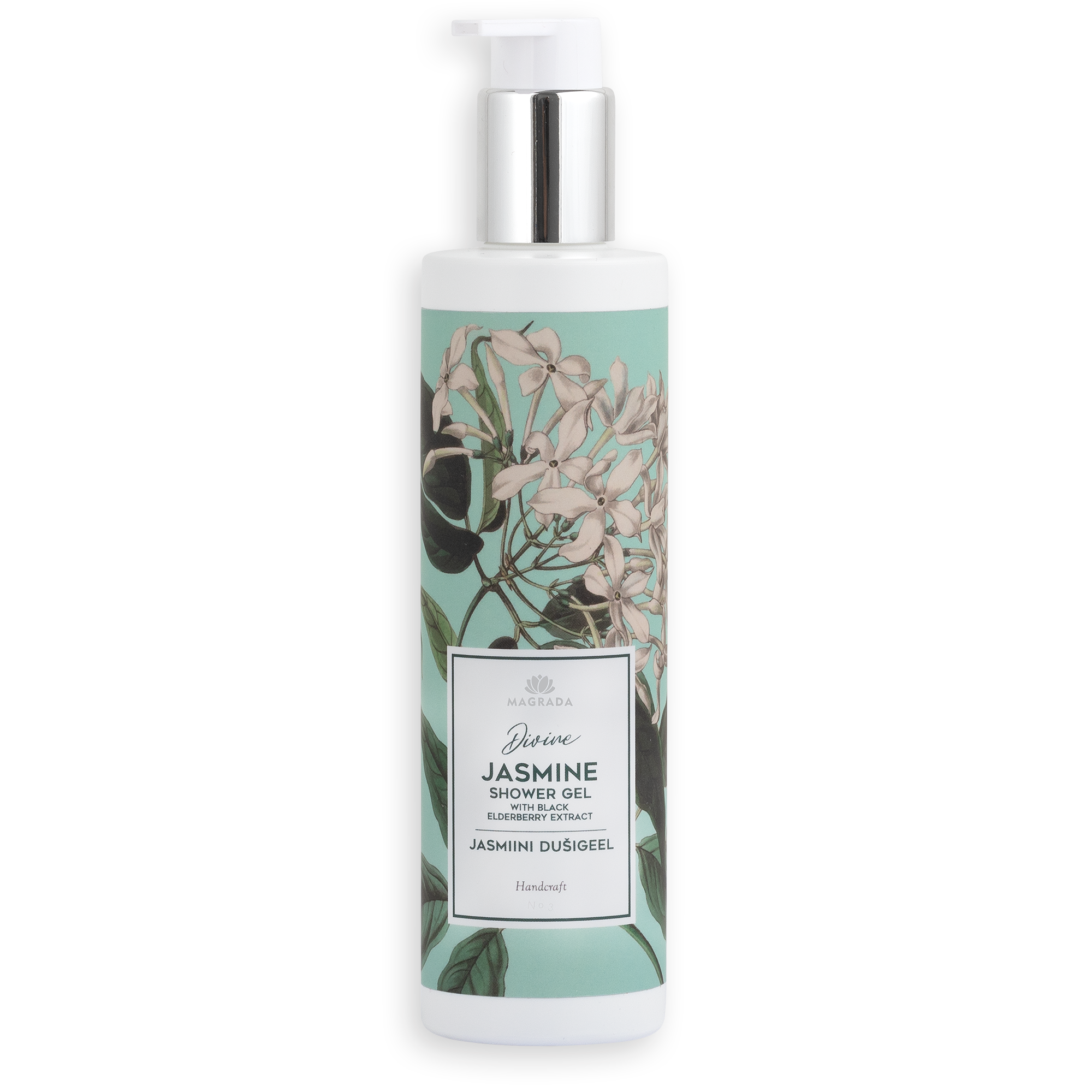 Magrada Divine Jasmine dušas želeja ar jasmīna aromātu un melnā plūškoka ekstraktu, 250ml