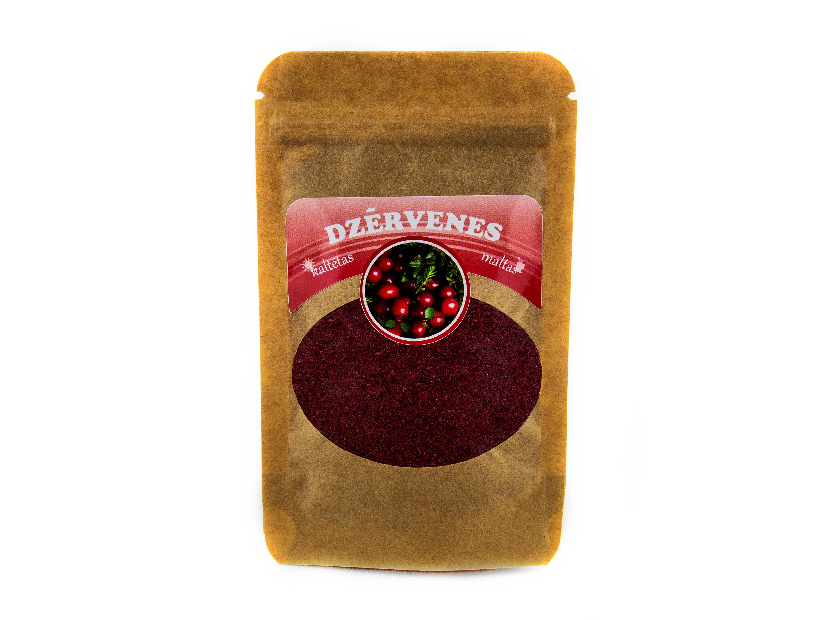 Cietais rieksts maltas kaltētas dzērvenes, 30g