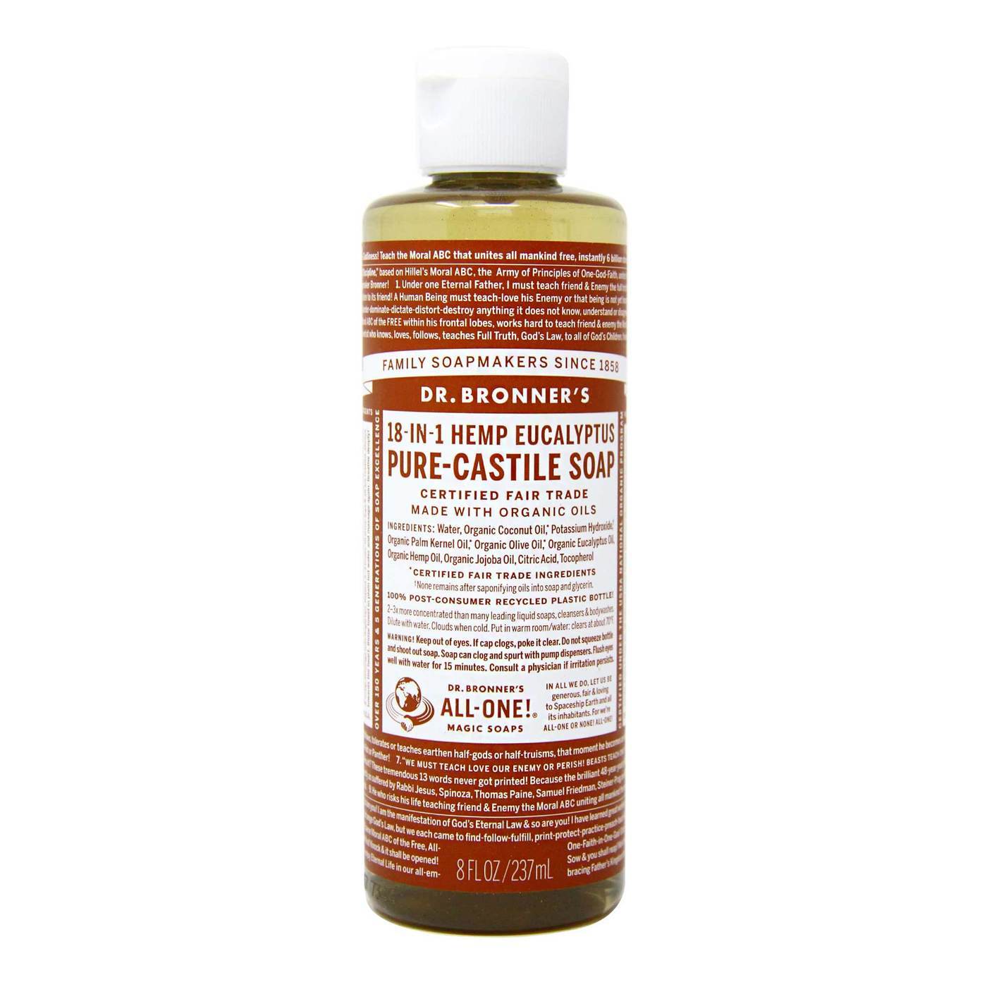 Dr. Bronner`s eikalipta šķidrās ziepes, 240ml
