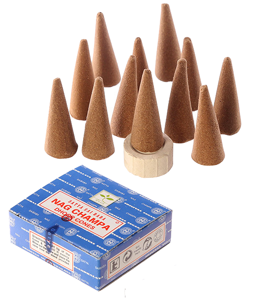 Satya smaržkociņi / konusi Nag Champa, 12gb.