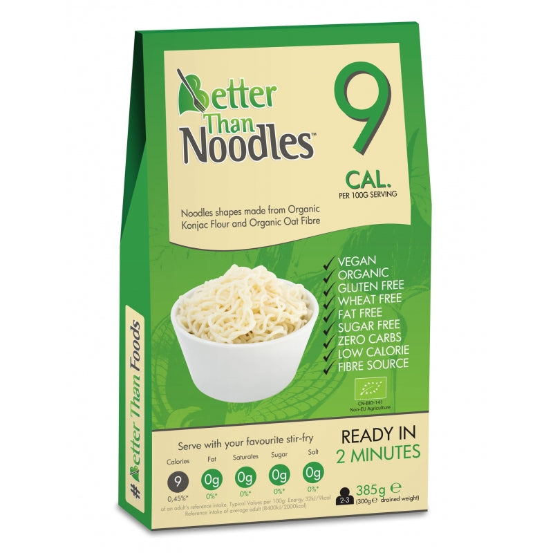 Better Than Noodles BIO nūdeles no konjak (konjac) auga, 385g