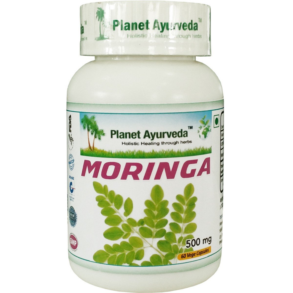 Planet Ayurveda uztura bagātinātājs Moringa, 60kaps.