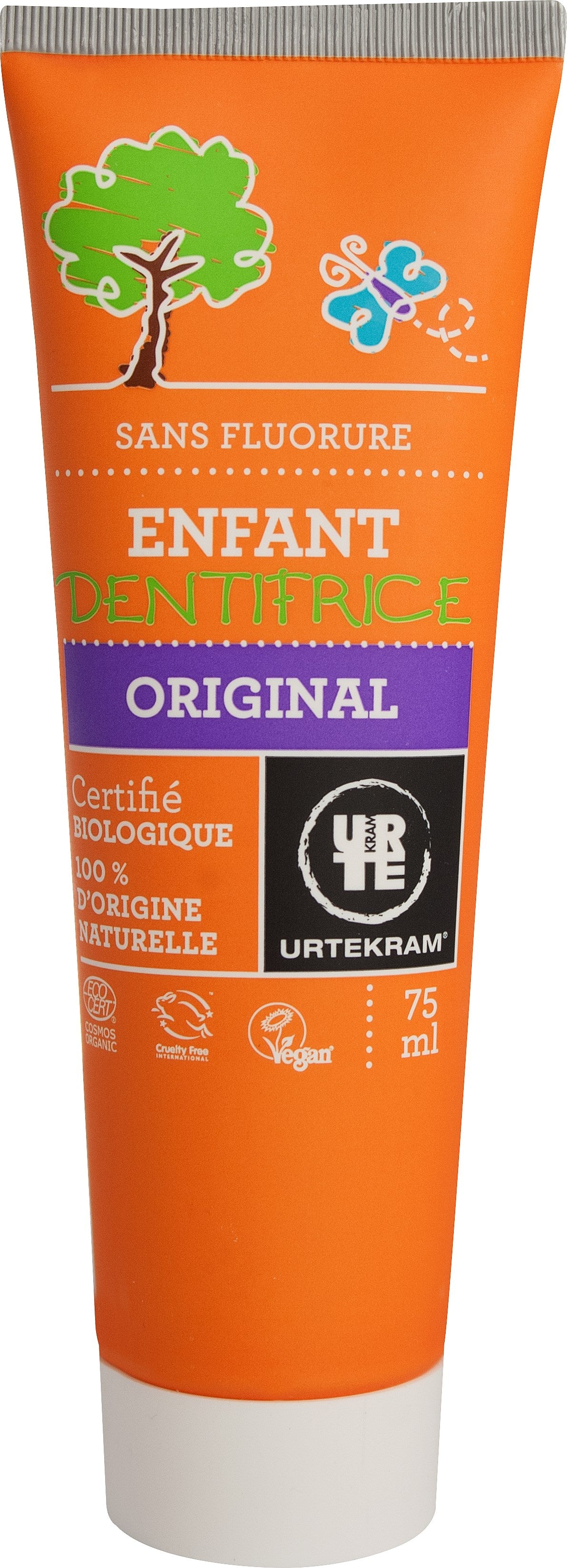 Urtekram Children's zobu pasta bērniem Original, 75ml