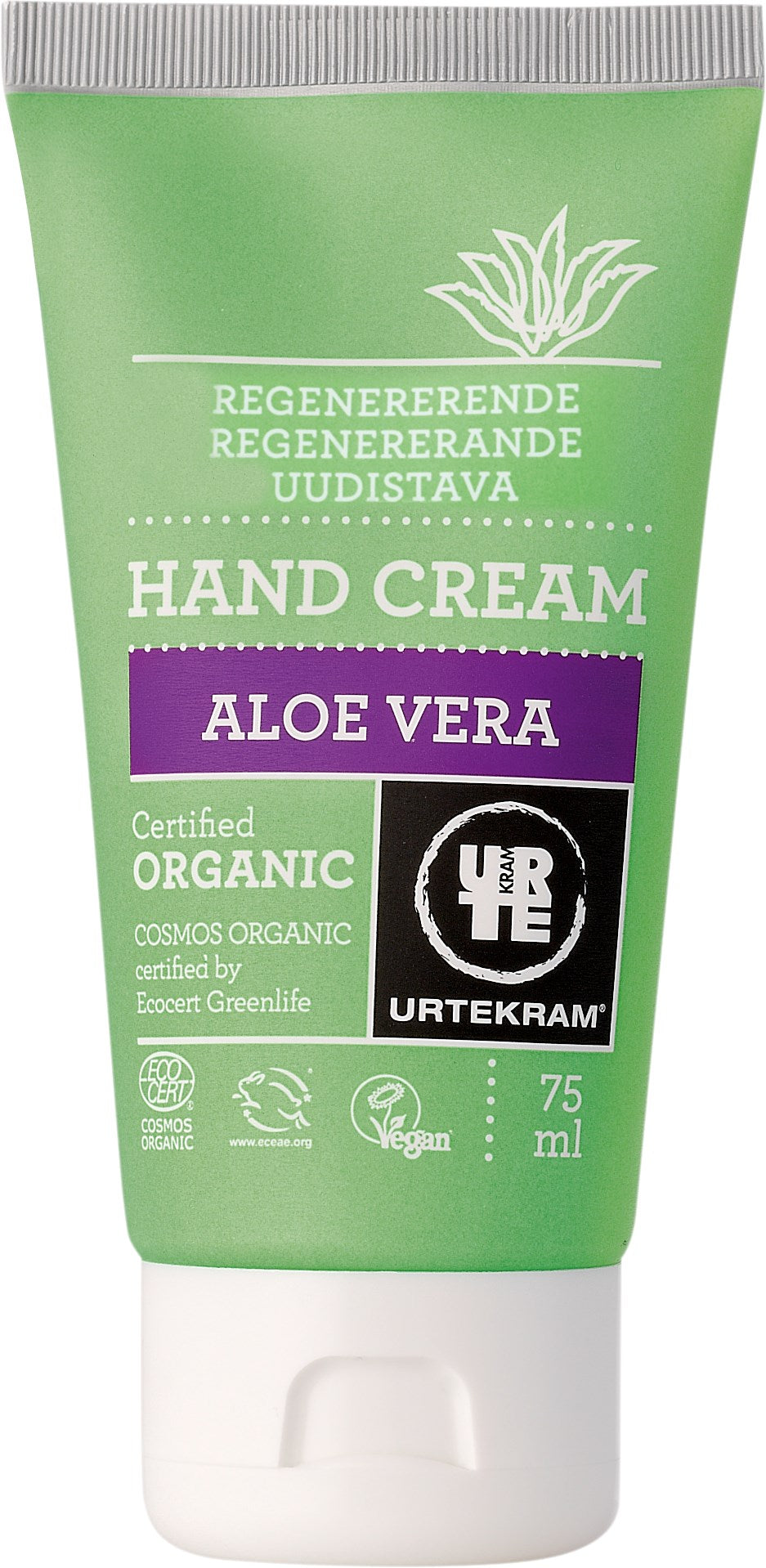 Urtekram Aloe atjaunojošs roku krēms ar alveju, 75ml
