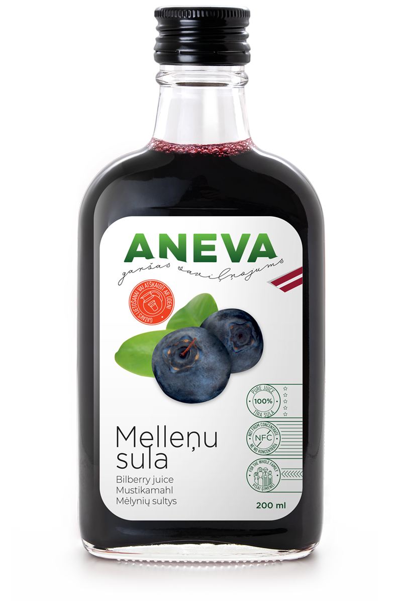Aneva 100% melleņu sula, 200ml