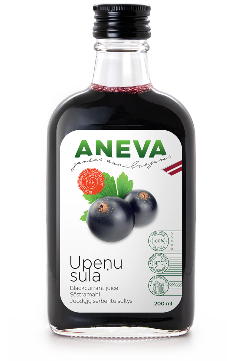 Aneva 100% upeņu sula, 200ml