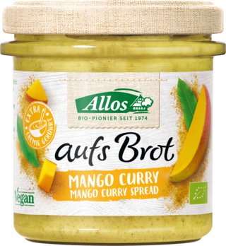 Allos BIO krēms maizītēm ar mango un kariju, 140g