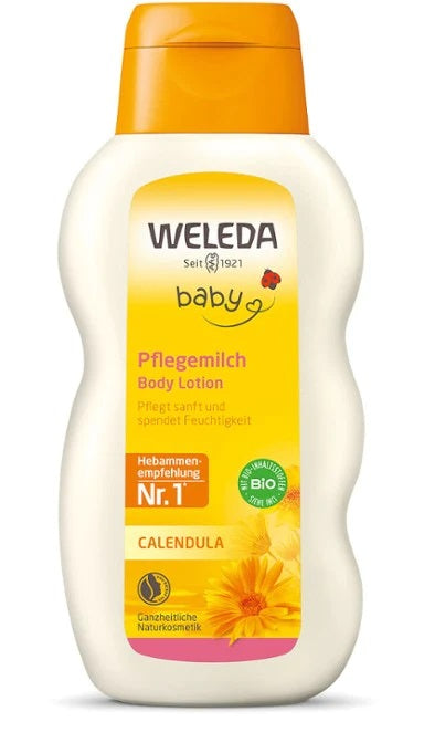 Weleda kliņģerīšu pieniņš zīdaiņa ādas kopšanai, 200ml