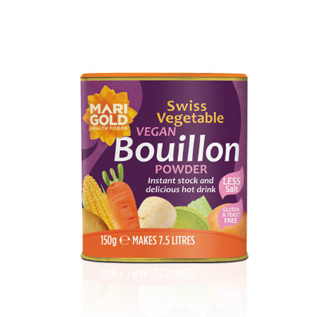 Marigold Šveices dārzeņu buljons ar samazinātu sāls daudzumu (violetais), 150g
