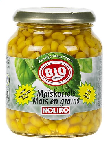 Noliko BIO konservēta saldā kukurūza, 340g