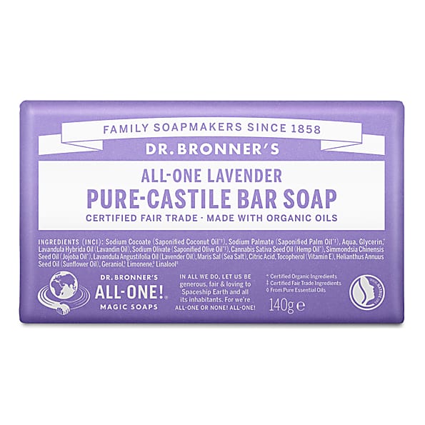 Dr. Bronner`s lavandas ziepes, 140g