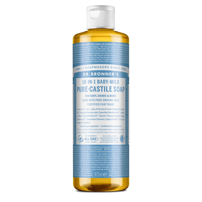 Dr. Bronner`s šķidrās ziepes bērniem, bez aromāta, 475ml