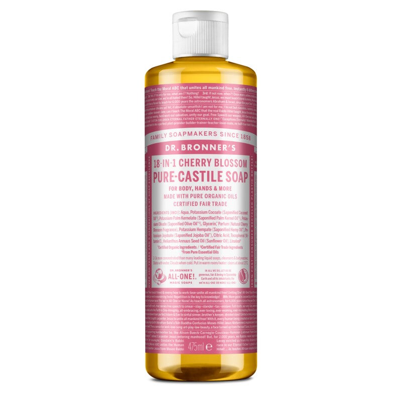 Dr. Bronner`s ķiršu ziedu šķidrās ziepes, 475ml