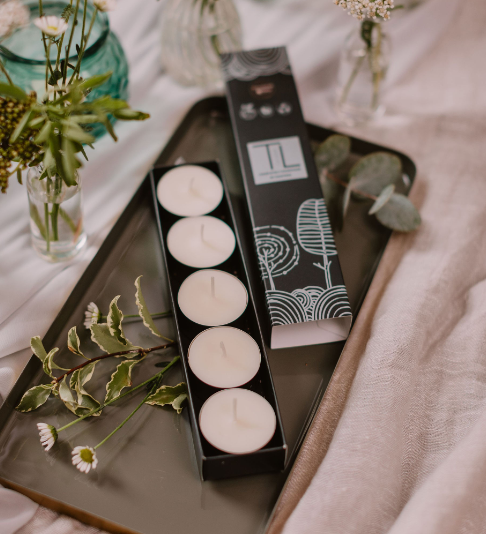 TL Candles sojas vaska tējas sveču komplekts ar kanēļa aromātu, 5gb.