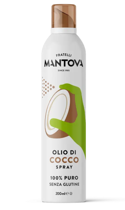 Mantova izsmidzināma 100% kokosriekstu eļļa (MCT), 200ml