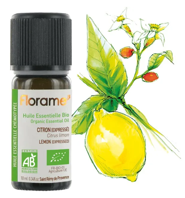 Florame organiska citrona ēteriskā eļļa, 10ml
