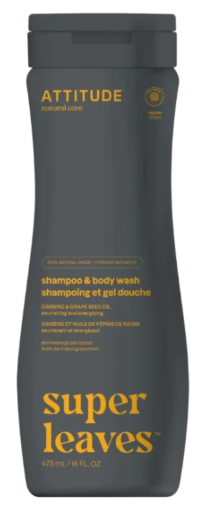 Attitude Super Leaves šampūns / dušas želeja vīriešiem Sport, 473ml