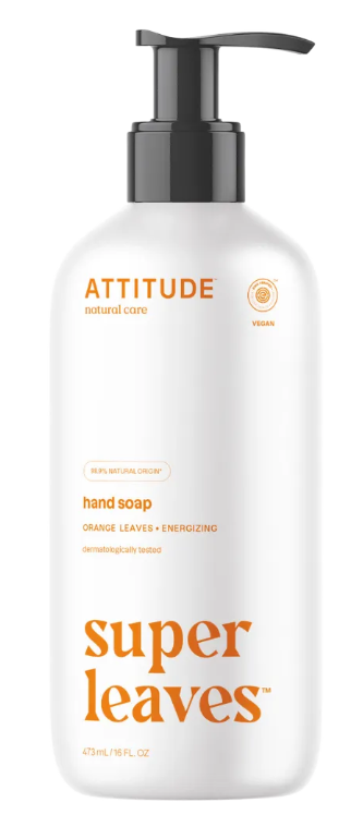 Attitude Super Leaves šķidrās ziepes ar apelsīnu, 473ml